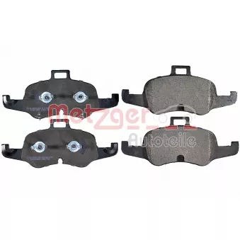 Jeu de 4 plaquettes de frein avant METZGER 1170982