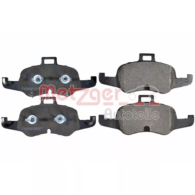 Jeu de 4 plaquettes de frein avant METZGER 1170982