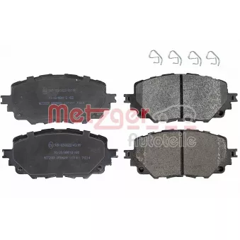 Jeu de 4 plaquettes de frein avant METZGER 1171011