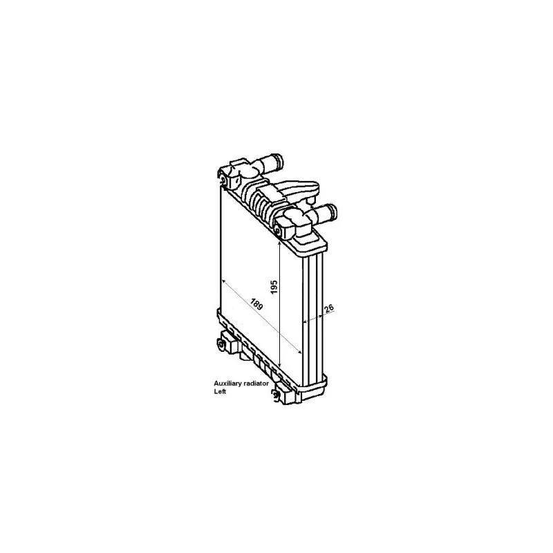Radiateur, refroidissement du moteur NRF 53014