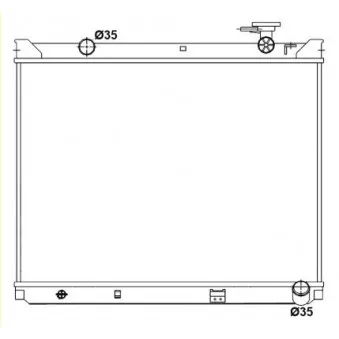 Radiateur, refroidissement du moteur NRF 53165
