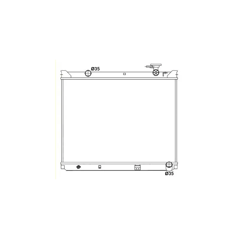 Radiateur, refroidissement du moteur NRF 53165