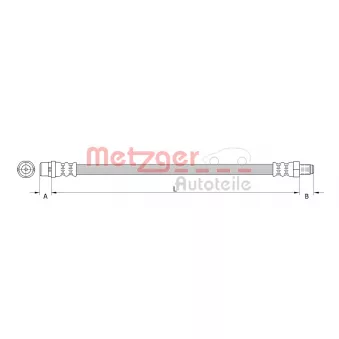 Flexible de frein METZGER 4110277