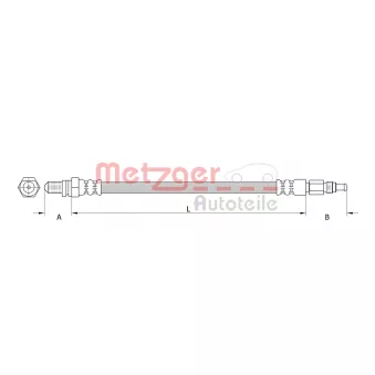 Flexible de frein METZGER