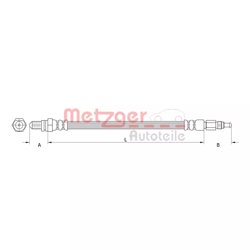 Flexible de frein METZGER 4110803