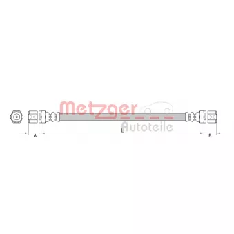 Flexible de frein METZGER 4111132