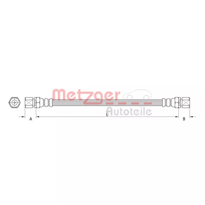 Flexible de frein METZGER 4111132