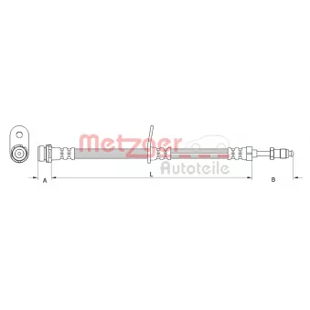 Flexible de frein METZGER 4111360