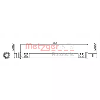 Flexible de frein METZGER 4111467