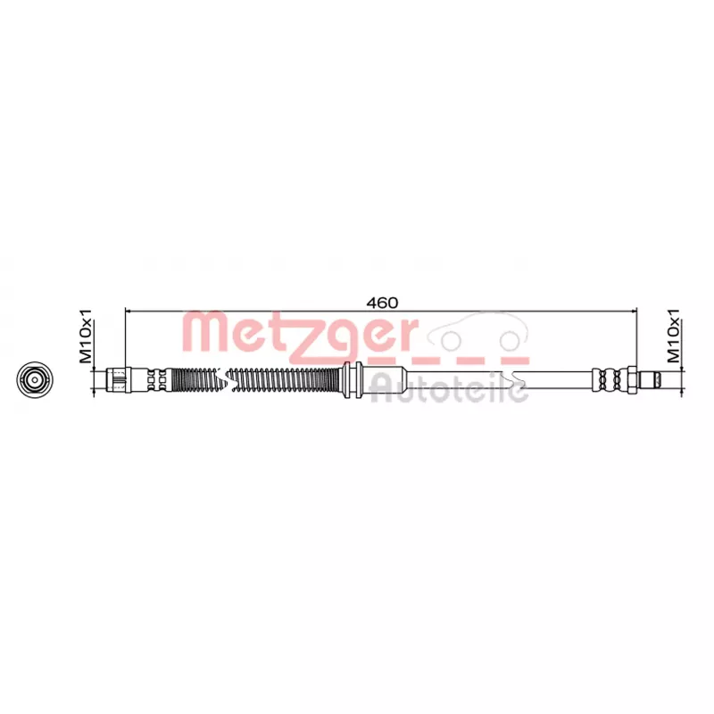 Flexible de frein METZGER 4111483