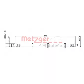 Flexible de frein METZGER 4111498