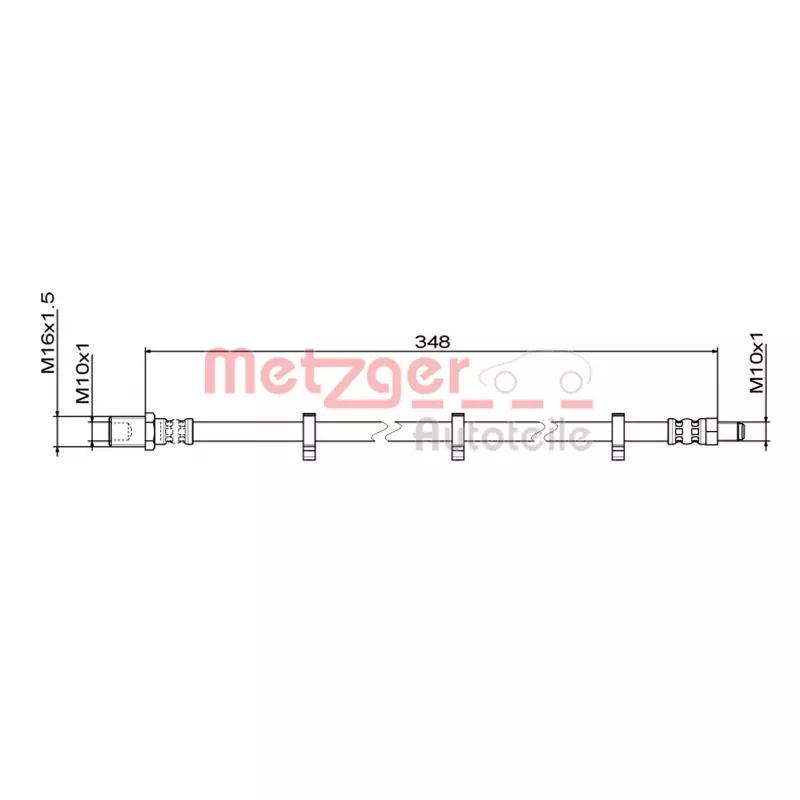 Flexible de frein METZGER 4111498
