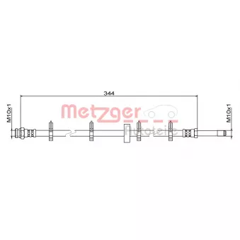 Flexible de frein METZGER 4111499