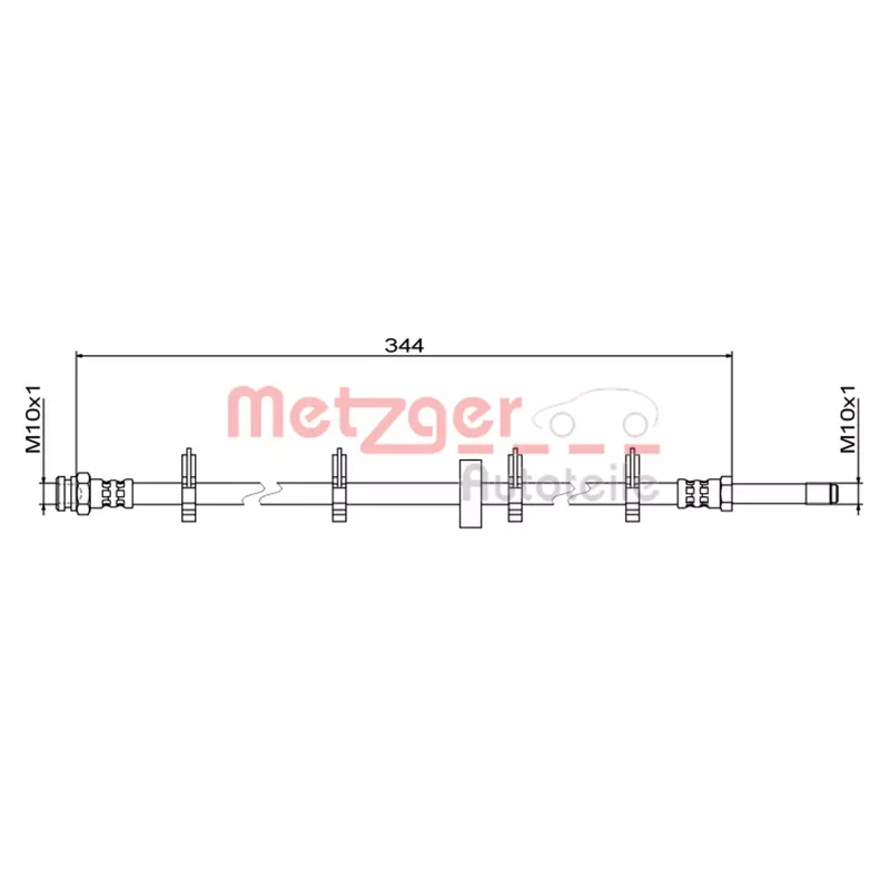 Flexible de frein METZGER 4111499