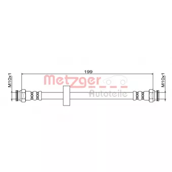 Flexible de frein METZGER 4111620