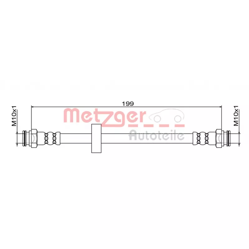 Flexible de frein METZGER 4111620