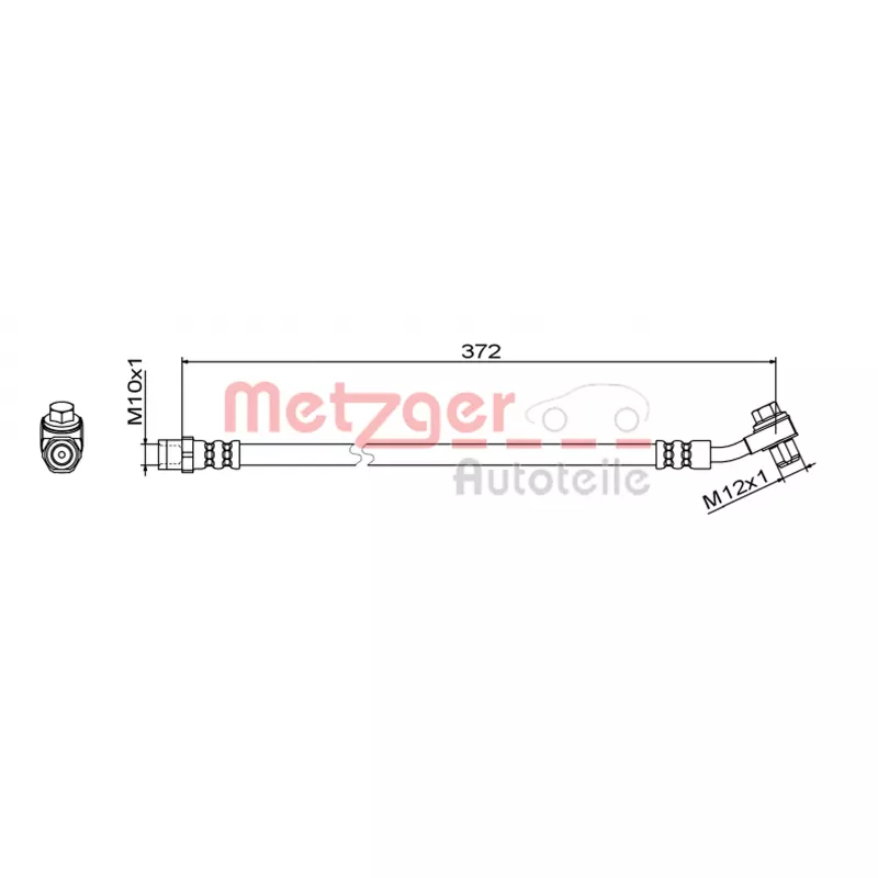 Flexible de frein METZGER 4111795