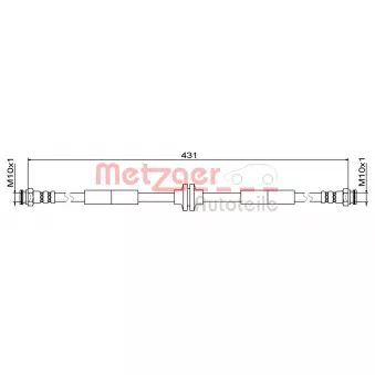 Flexible de frein METZGER 4111804
