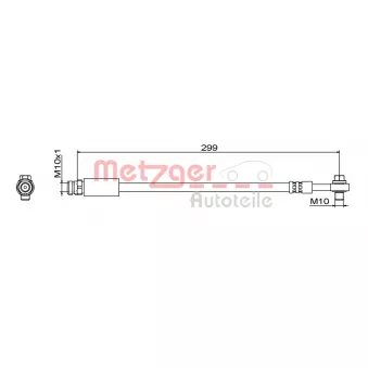 Flexible de frein METZGER 4111827