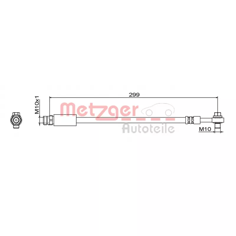 Flexible de frein METZGER 4111827