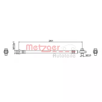 Flexible de frein METZGER 4111829