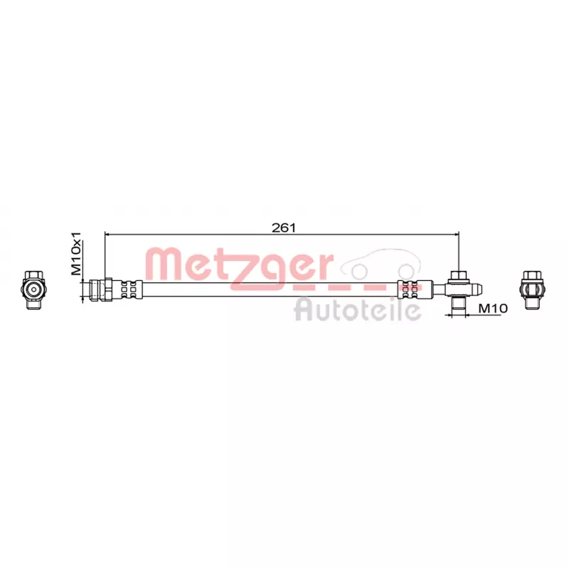 Flexible de frein METZGER 4111829