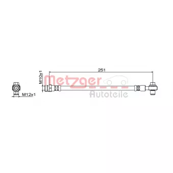Flexible de frein METZGER 4111830