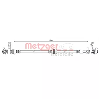 Flexible de frein METZGER 4111834
