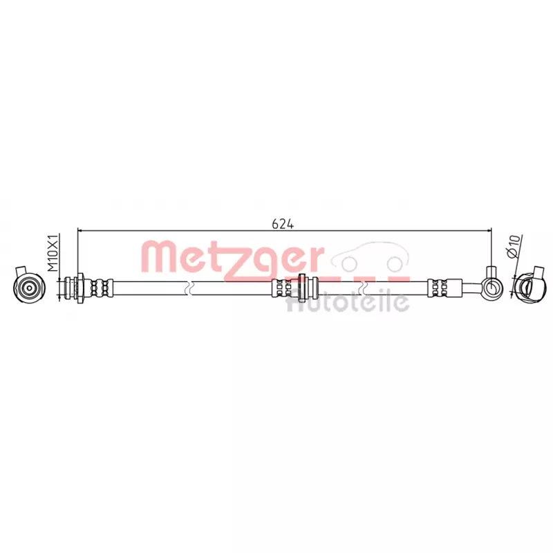 Flexible de frein METZGER 4111834