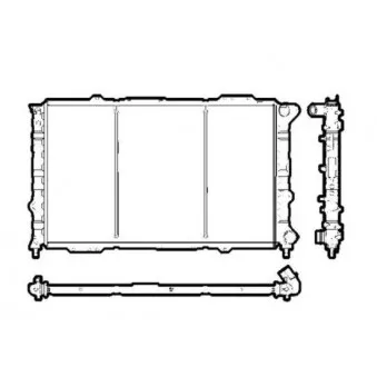 Radiateur, refroidissement du moteur NRF 53242