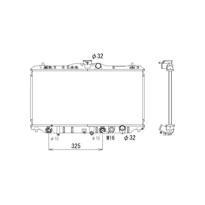 Radiateur, refroidissement du moteur NRF 53268