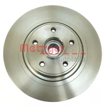 Jeu de 2 disques de frein arrière METZGER 6111045
