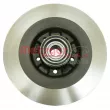 Jeu de 2 disques de frein arrière METZGER 6111045 - Visuel 2