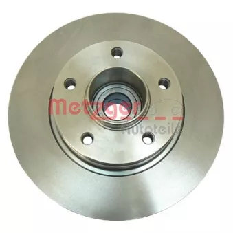 Jeu de 2 disques de frein arrière METZGER 6111048