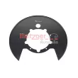 Déflecteur, disque de frein METZGER 6115501 - Visuel 1