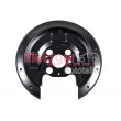 Déflecteur, disque de frein METZGER 6115551 - Visuel 1