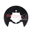 Déflecteur, disque de frein METZGER 6115552 - Visuel 1