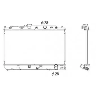 Radiateur, refroidissement du moteur NRF 53287
