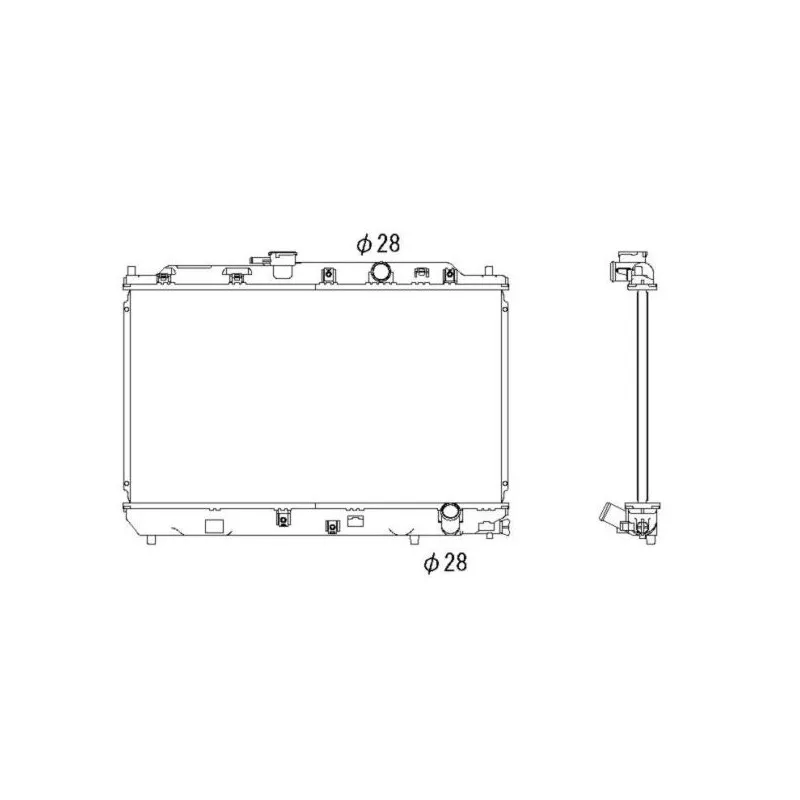 Radiateur, refroidissement du moteur NRF 53287
