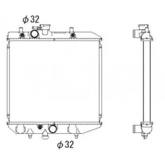 Radiateur, refroidissement du moteur NRF 53290
