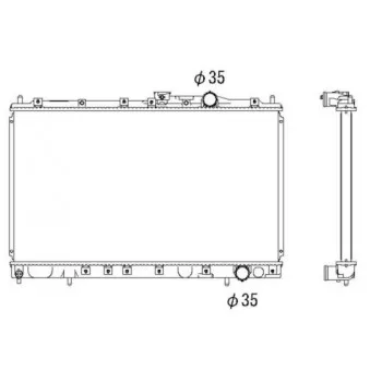 Radiateur, refroidissement du moteur NRF 53300