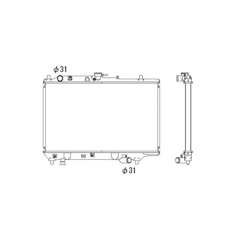 Radiateur, refroidissement du moteur NRF 53309