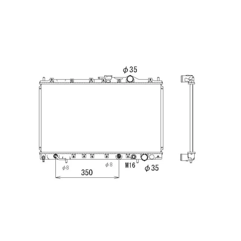 Radiateur, refroidissement du moteur NRF 53314