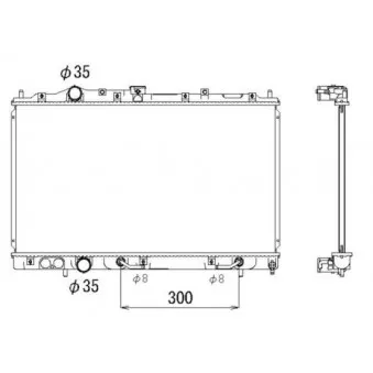 Radiateur, refroidissement du moteur NRF 53315