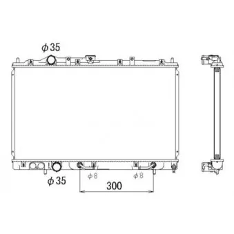 Radiateur, refroidissement du moteur NRF 53316