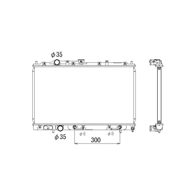 Radiateur, refroidissement du moteur NRF 53316