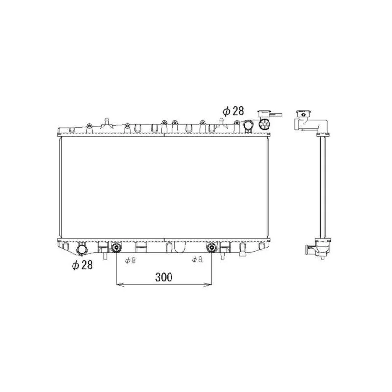 Radiateur, refroidissement du moteur NRF 53321