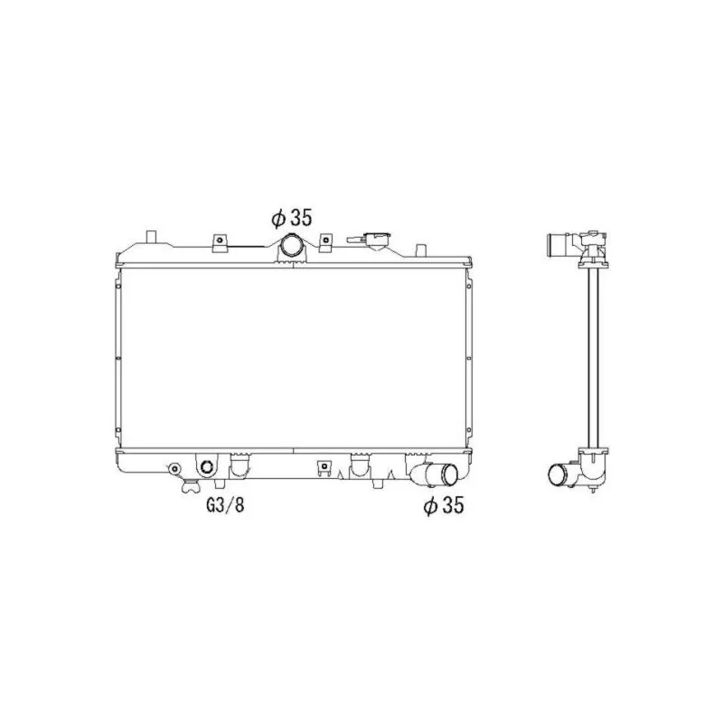Radiateur, refroidissement du moteur NRF 53331