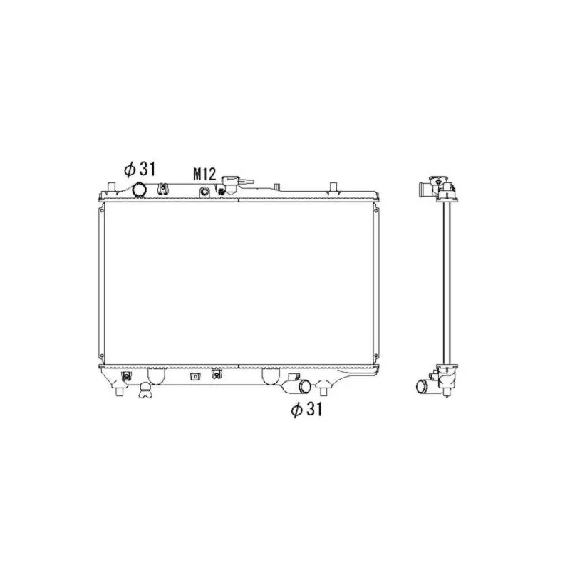 Radiateur, refroidissement du moteur NRF 53332