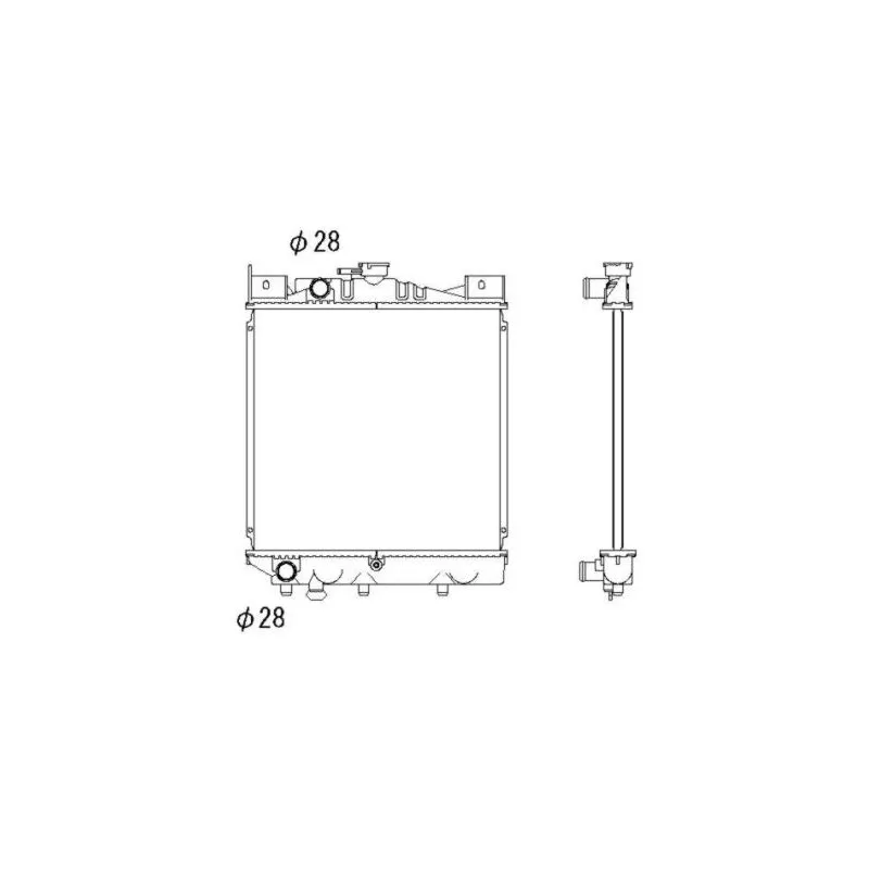 Radiateur, refroidissement du moteur NRF 53333
